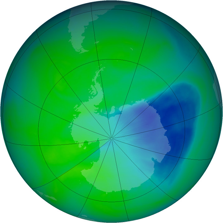 Ozone Map 2005-11-21